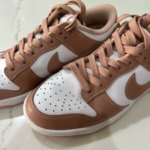 Nike Women's Athletic Sneakers in Tan and White